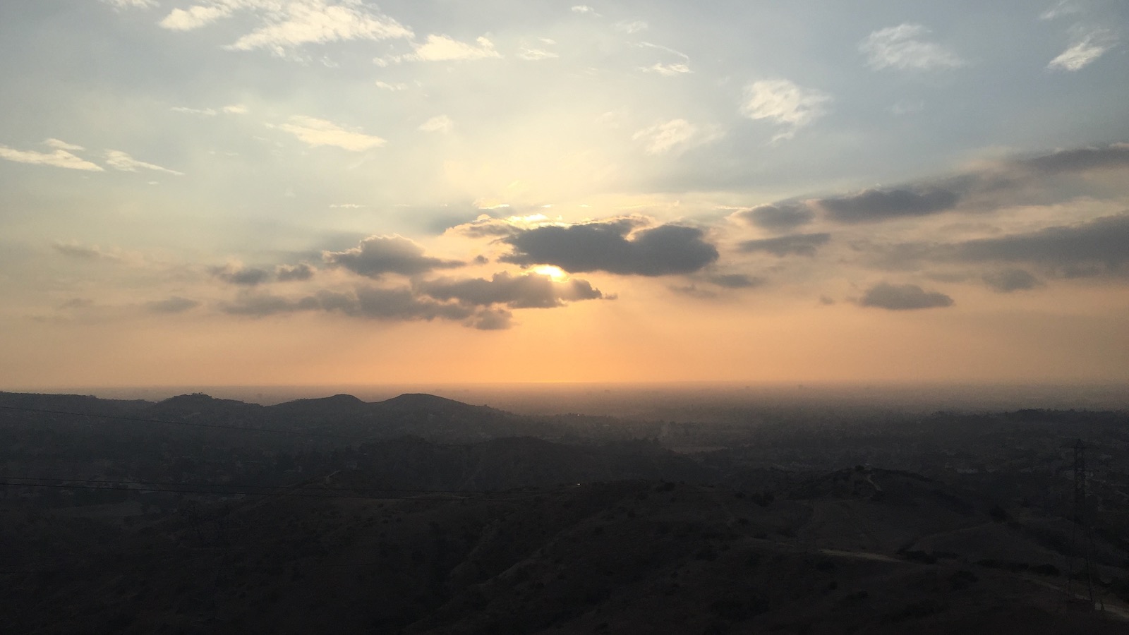 Sun and clouds and rays of light