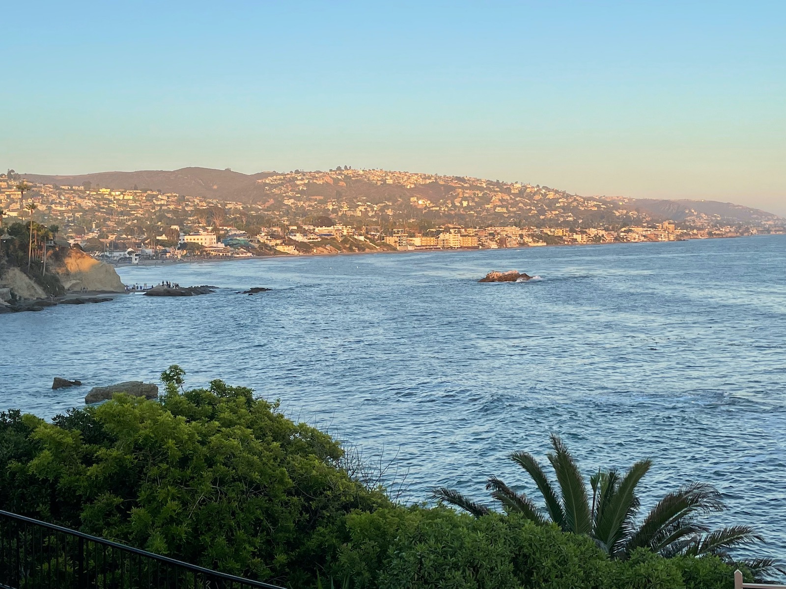 Stunning views from a gazebo at Laguna Beach
