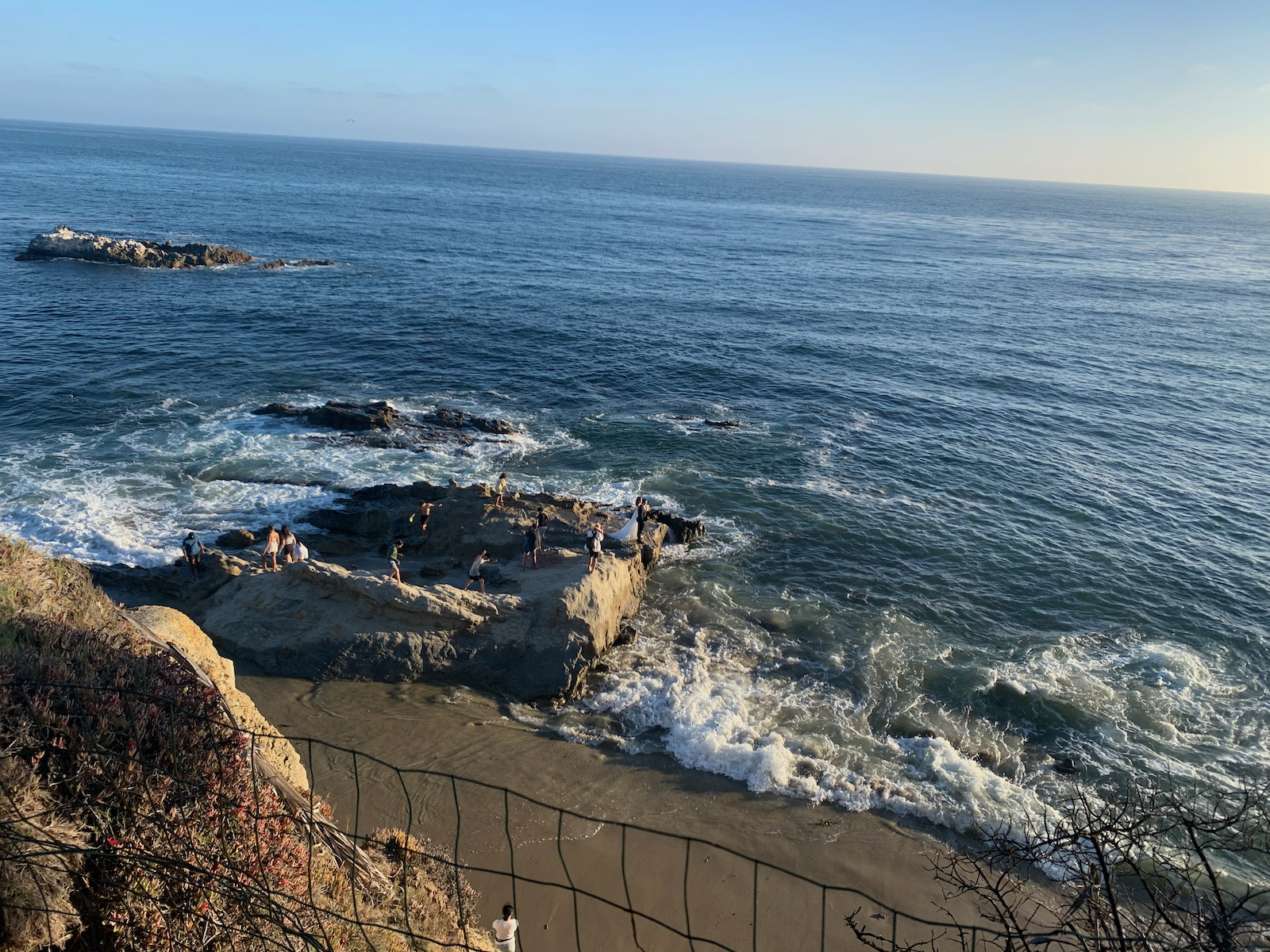 Stunning views from a gazebo at Laguna Beach