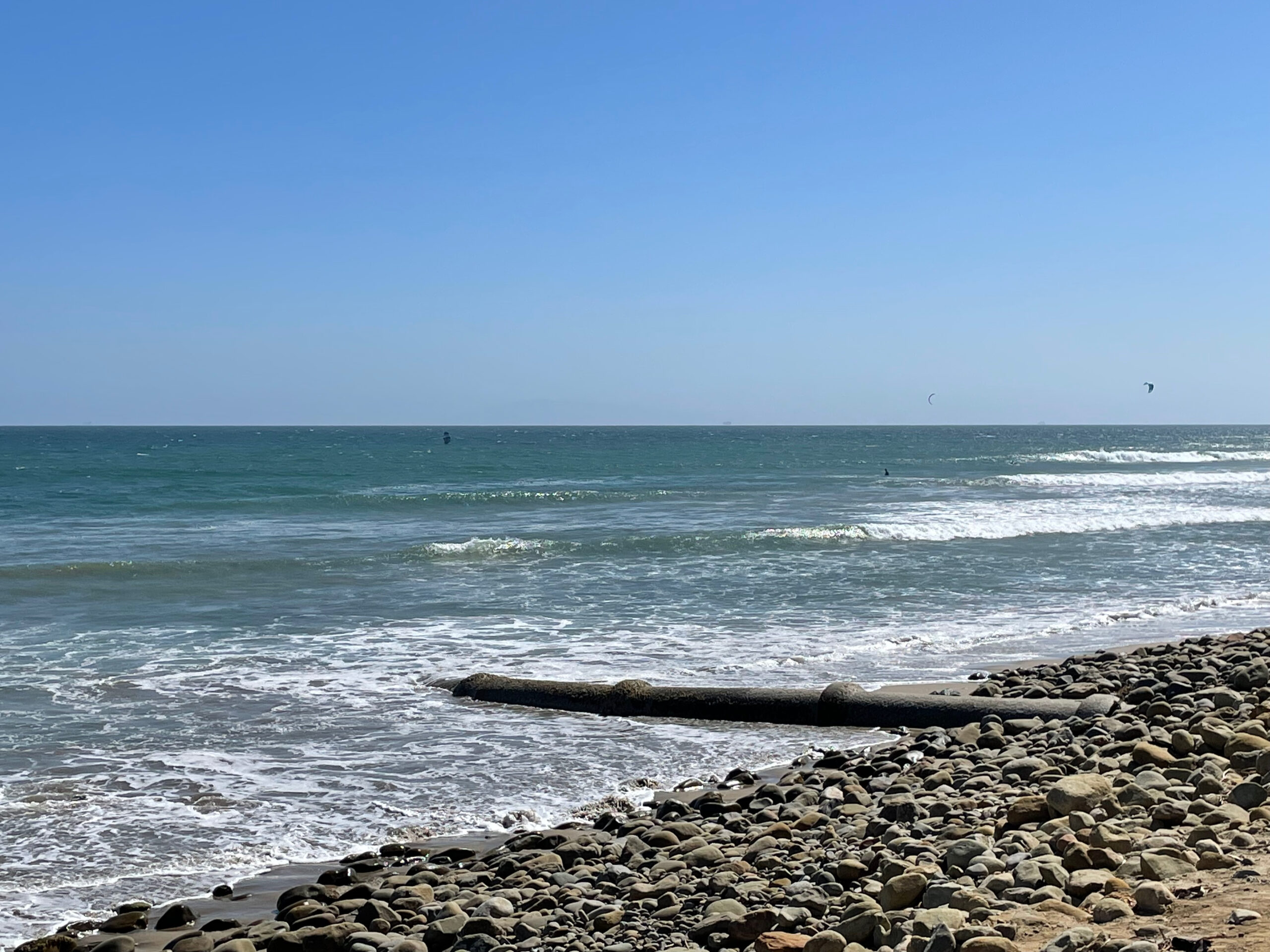 Ventura Beach with Bright Sun