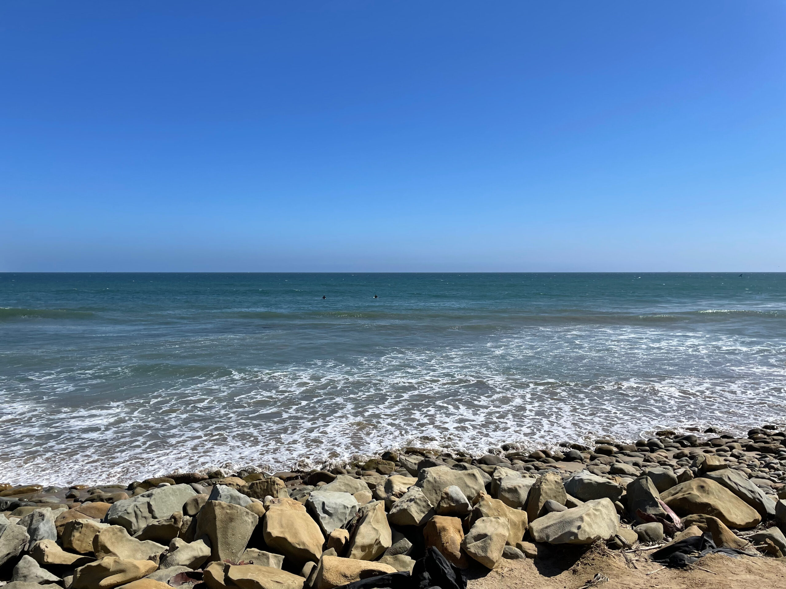 Ventura Beach with Bright Sun